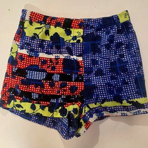 Top Shop Burn Out Velvet Shorts